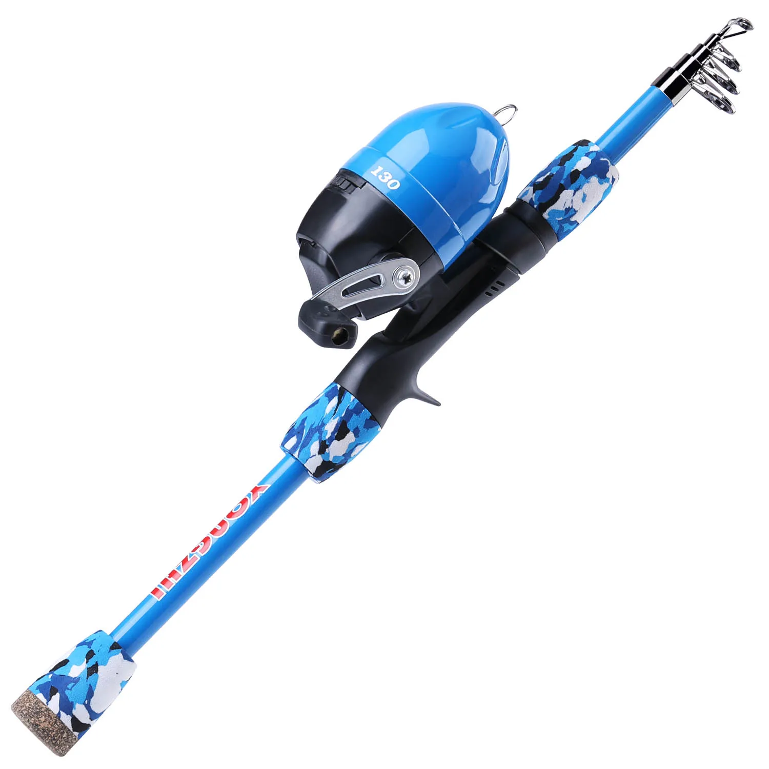 Sougayilang Kids Fishing Rod Set Portable Telescopic Fishing Rod