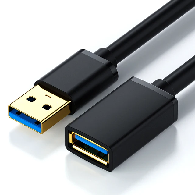 cable d'extension USB 2.0 vers USB pour Smart TV, PS4, Xbox One, SSD, cordon de données