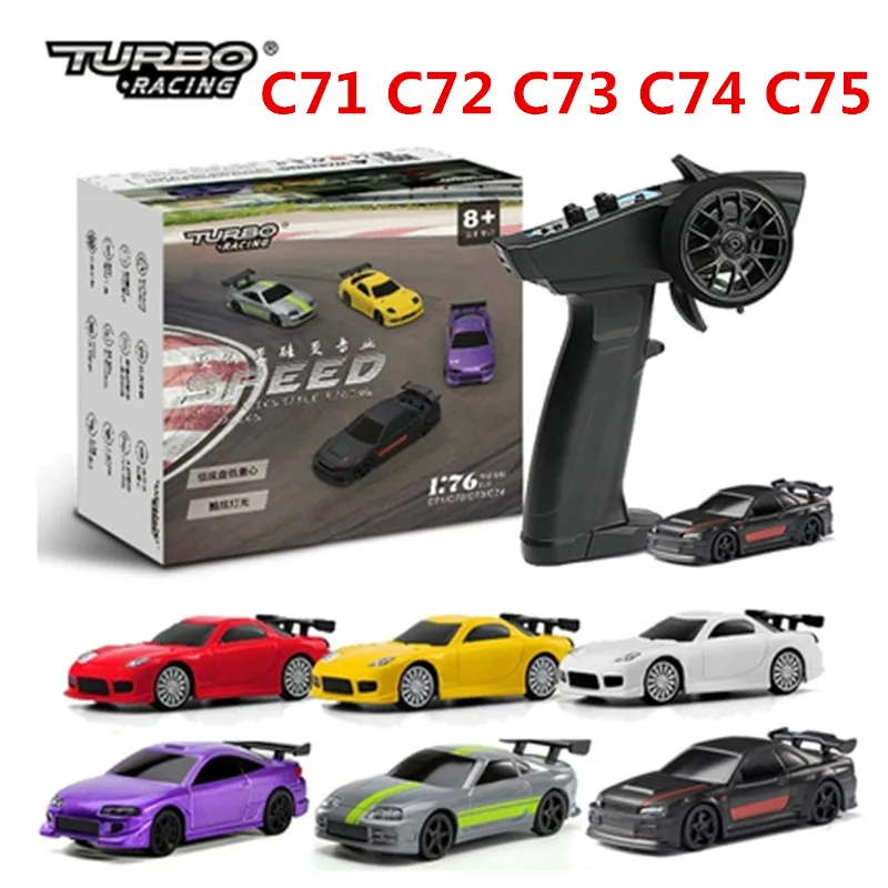 Турбо гоночный автомобиль с дистанционным управлением, масштаб 1:76 C71 C72 C73 C74 C75