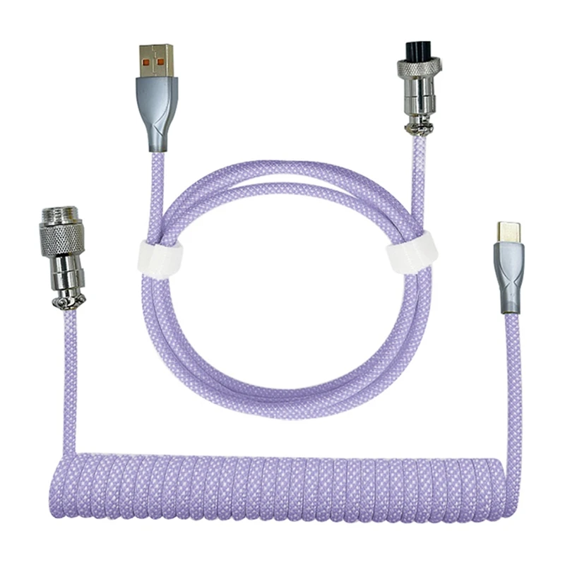 

Type-C To USB Data Cable Mechanical Keyboard Coiled Cable Airline Cable Gaming Keyboard Cable Spring Cable