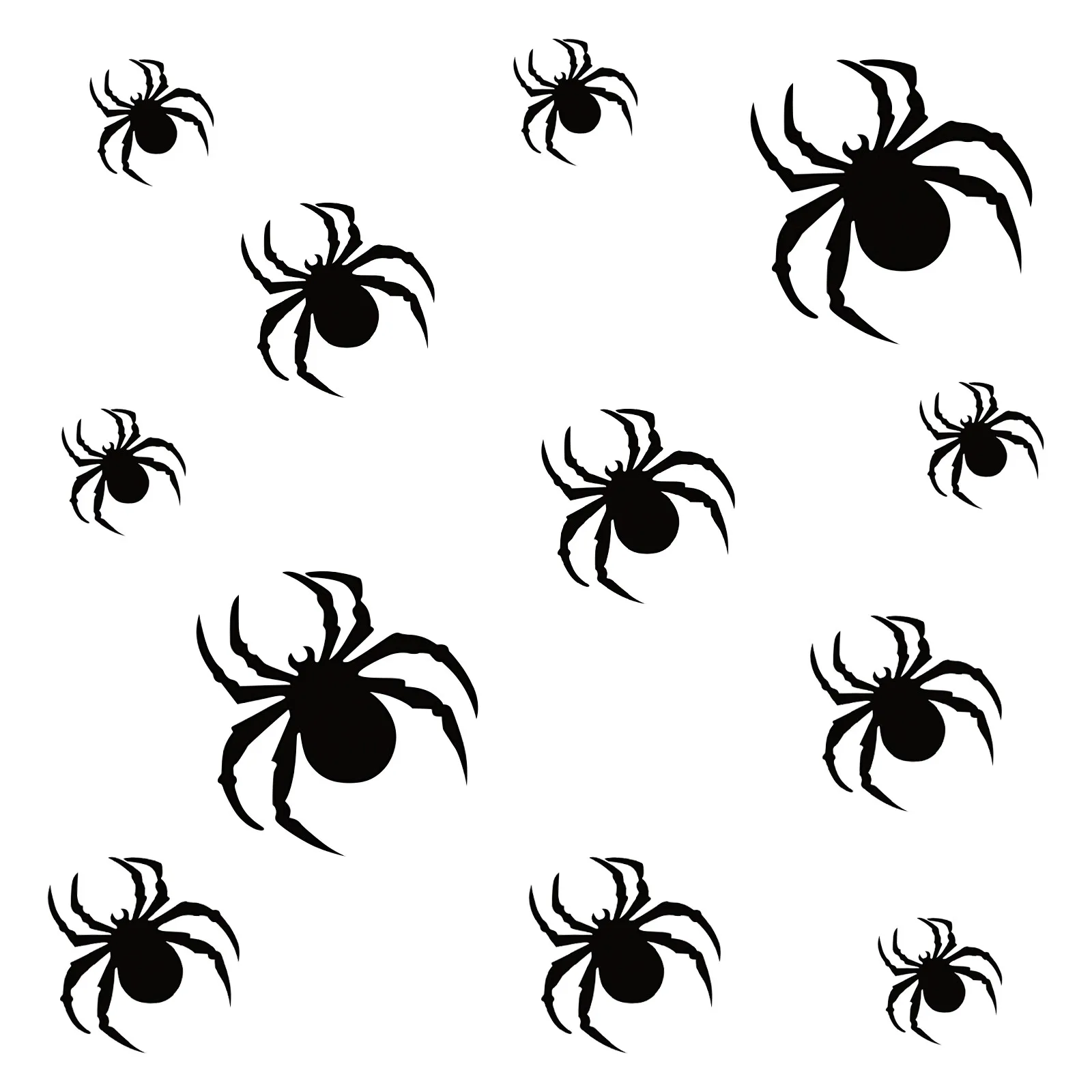 Wall Stickers 36pcs Halloween Spider Wall Stickers Black Spider Window Sticker Halloween Party Diy Decoration Decal Bar Room Horror Decor wall stickers