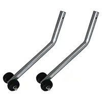 2 Pieces Wheelchairs Anti Rollovers Reverse Wheel Aluminum Alloy Universal Wheelchairs Stabilizer Wheels for Elderly Patient 2