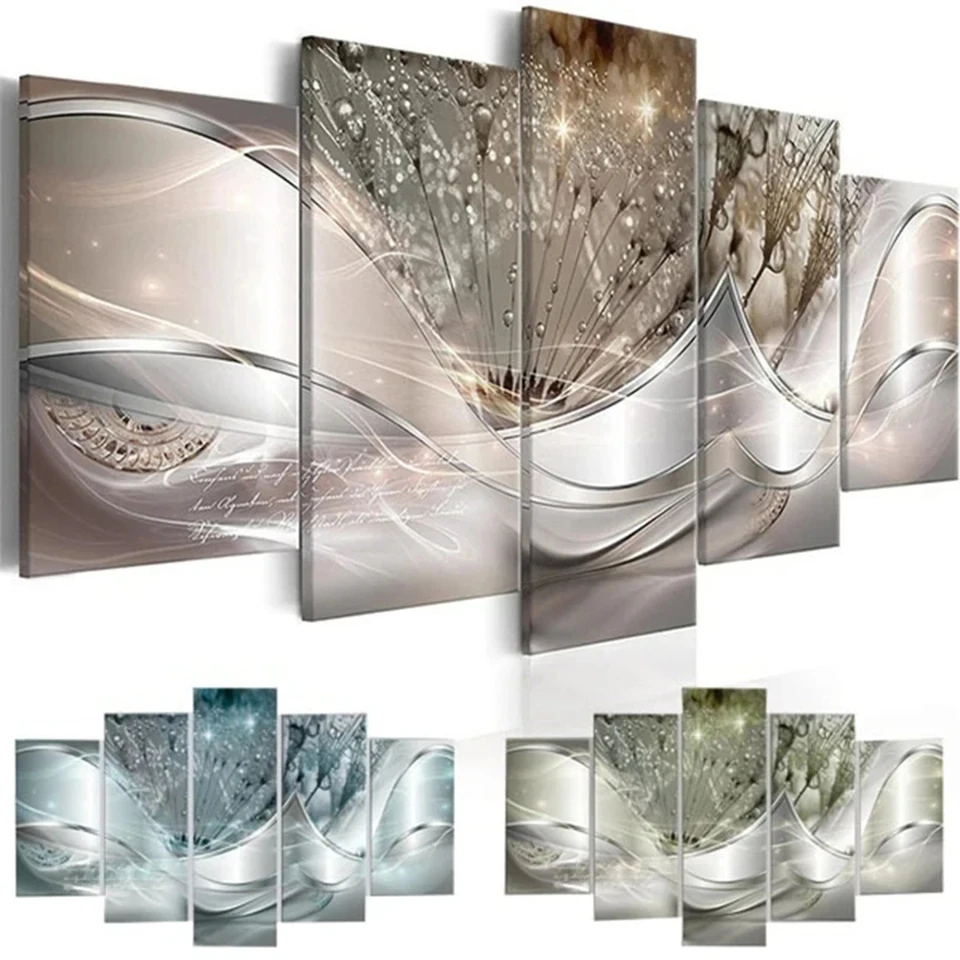 

5 piece Diy Diamond Painting Abstract Dreamy Water Drop Jewelry cross stitch Full Drill Diamond Embroidery Wall Decor Art WE2256