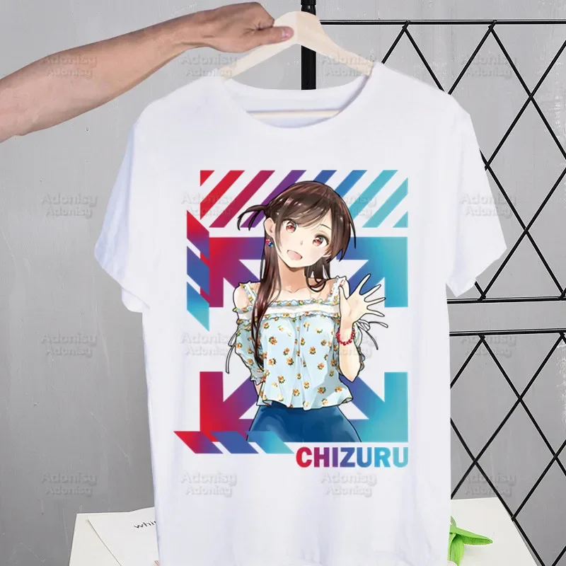 Mieten Sie eine Freundin Chizuru Mizuhara T-Shirts Lustige Hip Hop Sommer Frauen Männer T-Shirts Streetwear Ulzzang Harajuku T-Shirt Shirt
