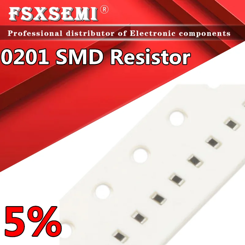 100pcs 5% 0201 SMD 1/20W chip resistor 0R ~10M ohm Resistors 0 10R 100R 220R 330R 470R 1K 4.7K 10K 47K 100K 0 10 100 330 470 ohm 100pcs wholesale lots smd0402 10k1435 diy electronic kit electronic components electronic resistors variable resistor 10k