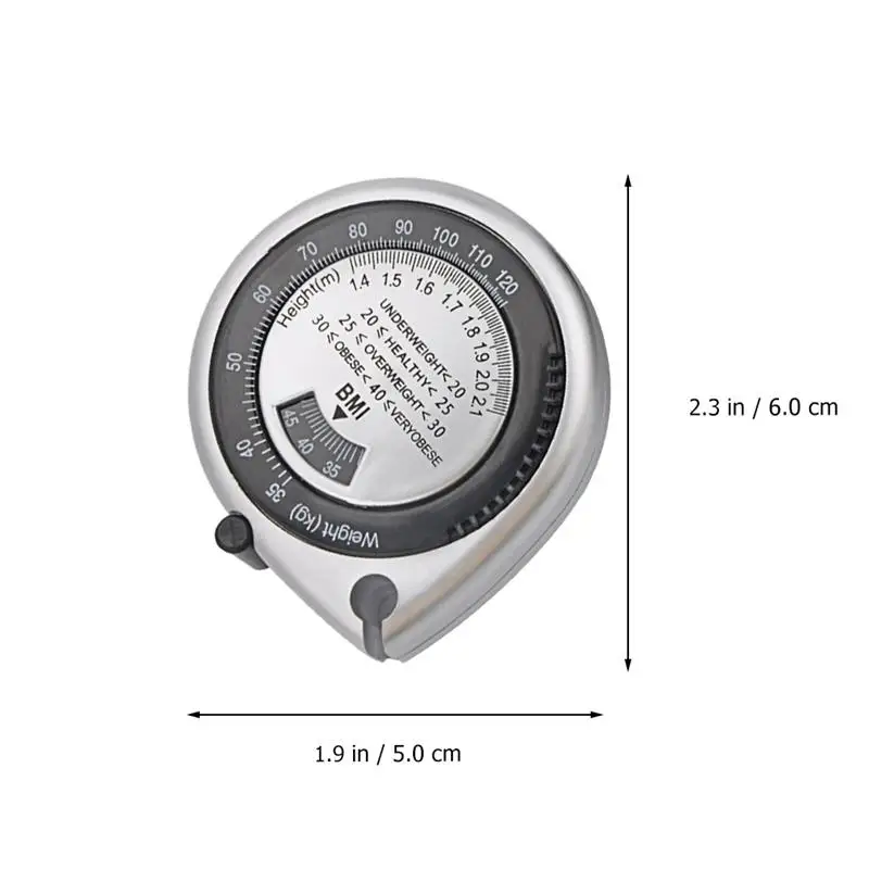 Tape Measure Retractable BMI Calculator Tape BMI Body Waist Measuring Tape Waist Measuring Calculator Body Fat Monitor Fat Measurement Ruler tape measure