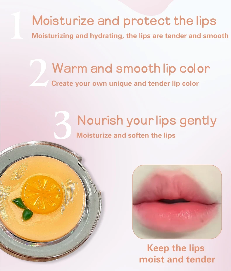 Fruit 2-in-1 temperatuurveranderende lippenstift make-up plaat met dubbele laag transparante basis, hydraterende lippenbalsem en actieve lippenmake-up._voghion.com