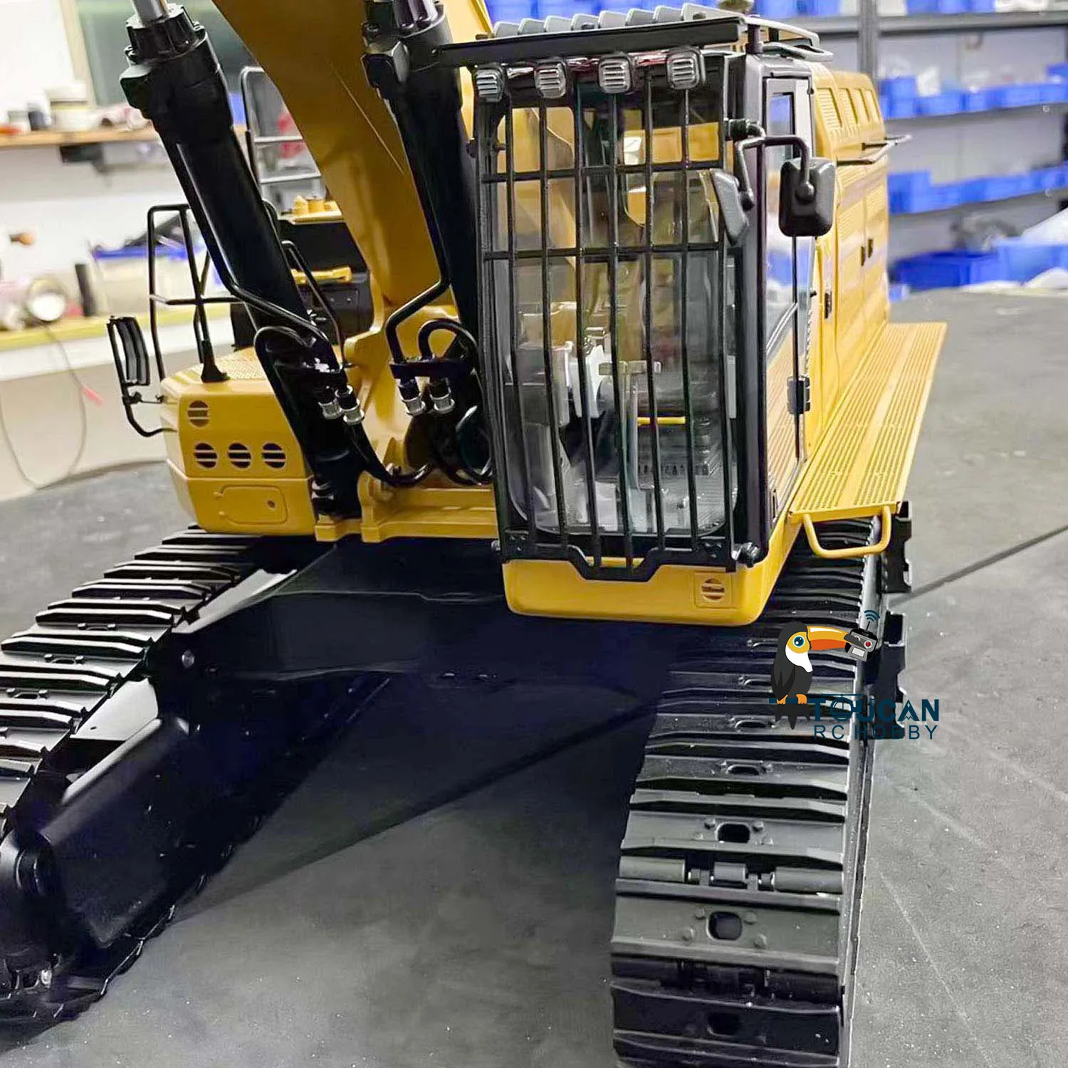 Metal 1/14 Hydraulic RC Mining Excavator 374F Toucan RC Hobby Remote Control Painted Finished Construction Digger Trucks TH22958 5