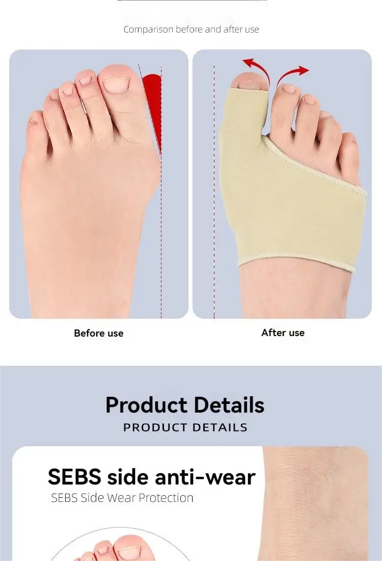 Sa9c6377a9aa943709d8991846e37e16cA Men Women Bunion Corrector Toe Corrector Adult Foot Protector Day And Night Split Toe Corrector Corrective Device Mallzona