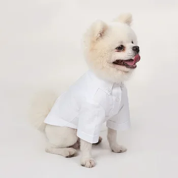 Black/White Dog Shirt Summer Cat Dog Pets Clothing Yorkshire Poodle Pomeranian Schnauzer Pug French Bulldog Clothes Dropshipping