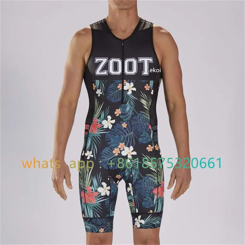 

Zootekoi triatlon pak heren bodysuit jersey skinsuit ciclismo fiets splash kleding speed gebreide sets jumpsuit culotte hombre