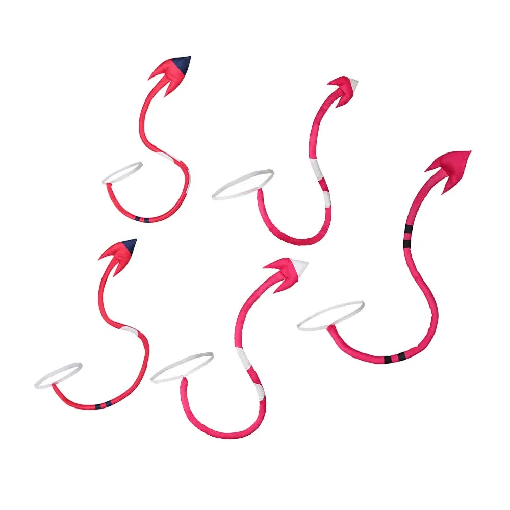 Костюм для косплея Blitzo с хвостом Хэллоуина, Красный хеллува, хвост босса Хэллоуина, аксессуары для костюмированной вечеринки