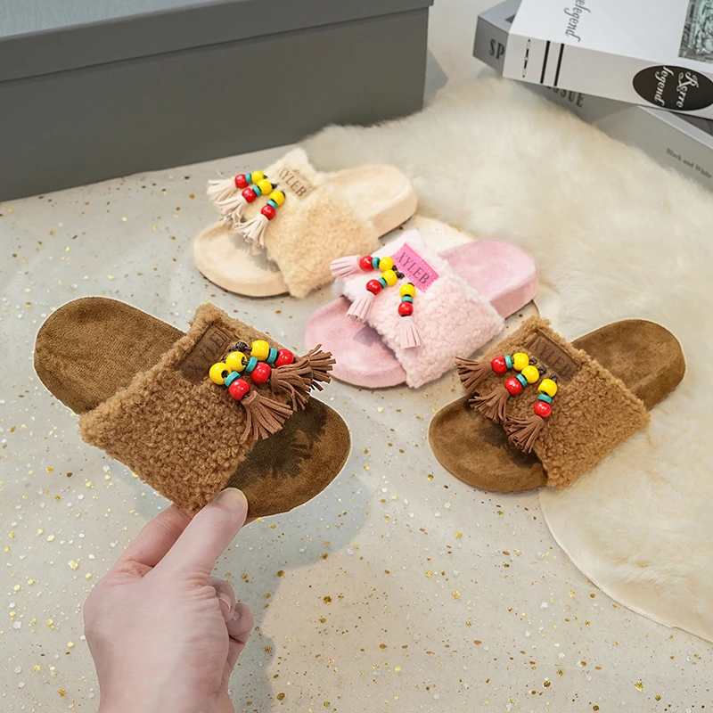 Cotton Slipper Shoes for Girls Winter Fashion