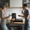 2-in-1 Panini Press Grill & Griddle | Nonstick Coating, Temperature Control | Multiuse Countertop Sandwich Maker | Removable 5