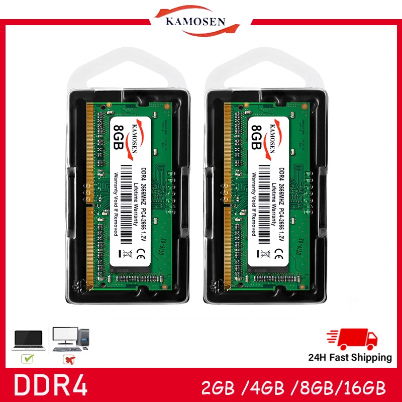 DDR4 RAM 2GB 4GB 8GB 16GB 32GB Stick 2133 2400 2666vMHz 260 PIN