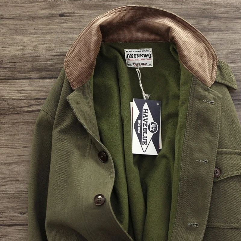 Military Tactical Style Bomber Jacket for Men, Wild Army Field Coat, Thick Warm Parka, Fleece for Outdoor Sports, Winter