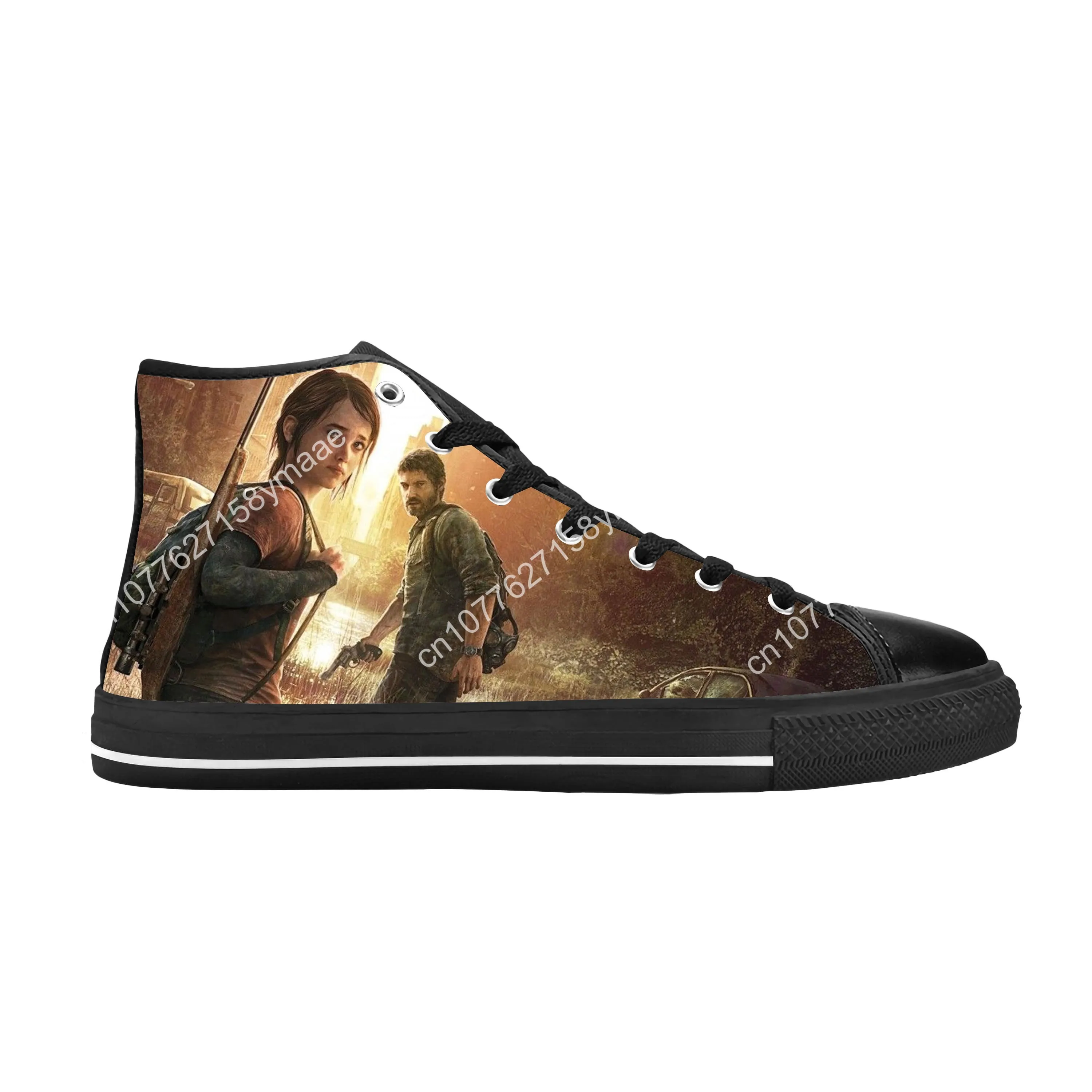 Hot The Last Of Us Game Anime Cartoon Manga Comic Casual Cloth Shoes High Top Comfortable Breathable 3D Print Men Women Sneakers