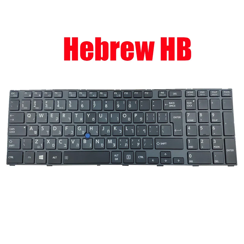 

HB Keyboard For Toshiba For Tecra W50-A Series W50-A-102 W50-A-115 W50-A-10J W50-A-114 W50-A-118 W50-A-11C Hebrew Backlit New