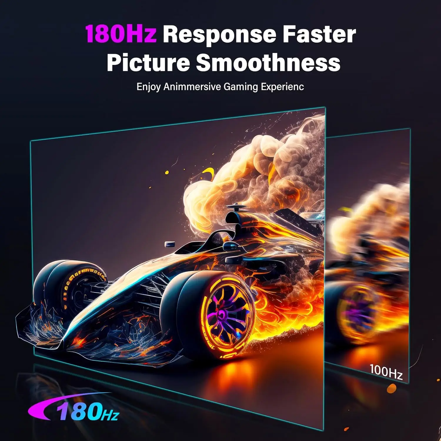 UPERFECT 23.8180Hz 2K 휴대용 게임 모니터 QHD 유형-C PC 노트북 게임 콘솔 PS5 스위치 PC PhoneWith 홀더를 위한 HDR FreeSync를 위한 HDMI 눈 관리 외부 두 번
