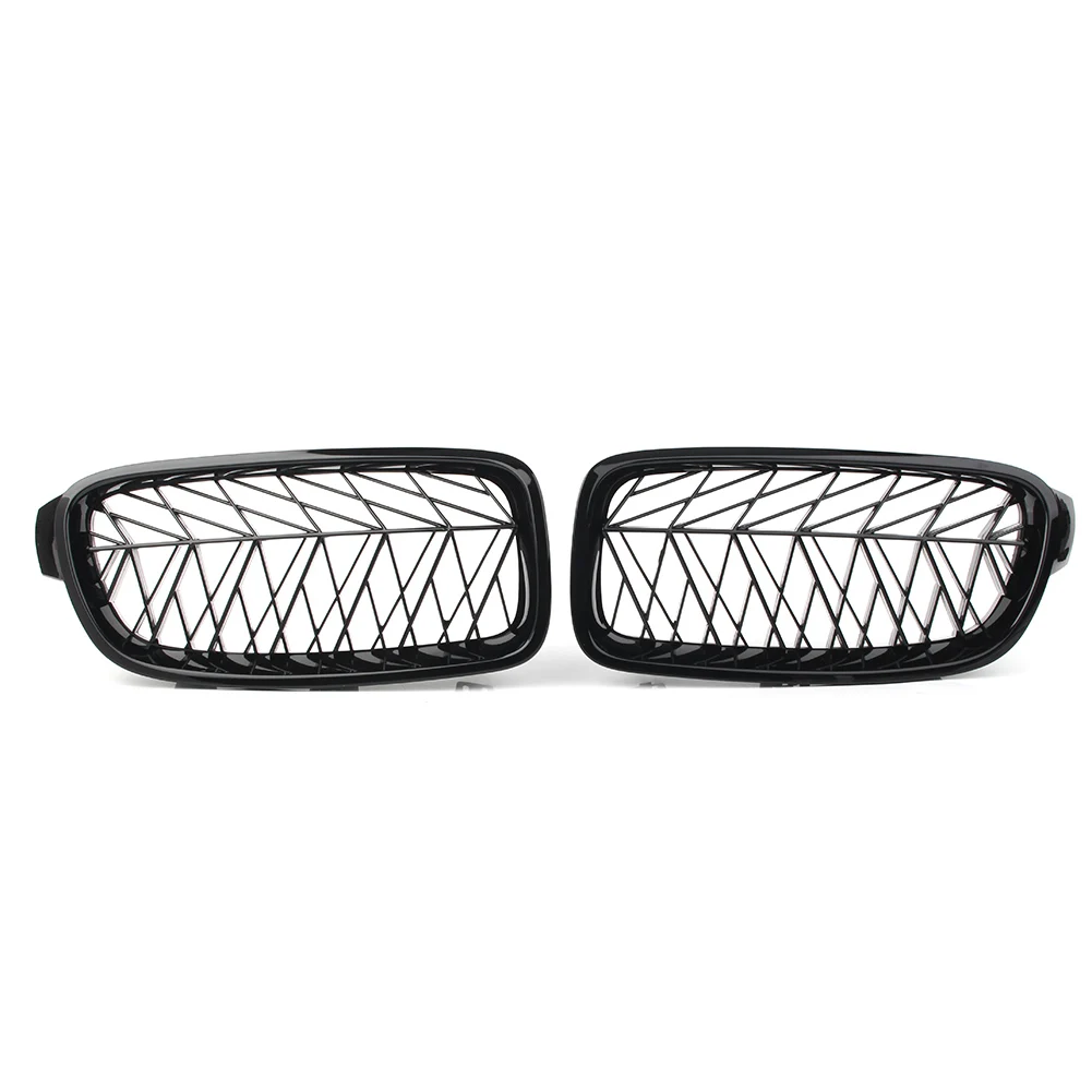 

2Pcs Glossy Black Car Front Kidney Grille Upper Mesh Grill For BMW F30 F35 3 series 2013 2014 2015 2016 2017 2018