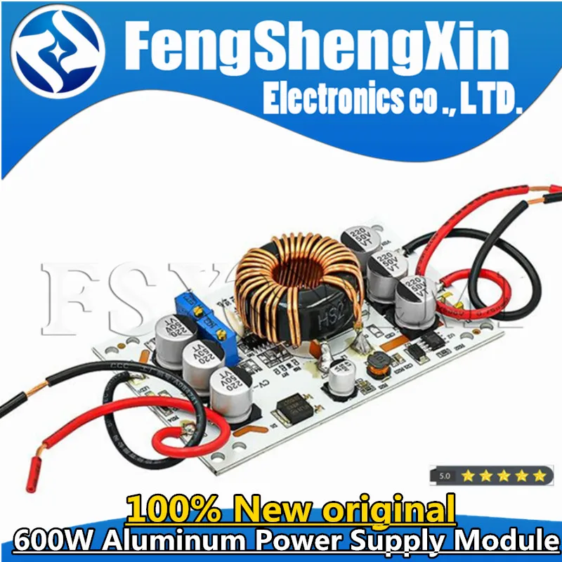 600W 알루미늄 플레이트 DC-DC 부스트 컨버터, 10A 스텝 업 정전류 전원 공급 장치 모듈, LED 드라이버