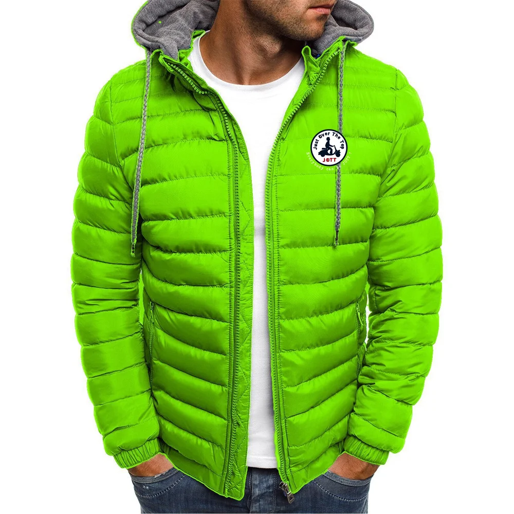 JOTT - Men's hooded cotton jacket, high collar thick jacket, warm, autumn and winter, innovative in 2024