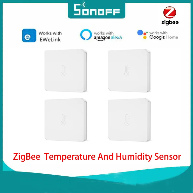 

SONOFF SNZB-02 ZigBee Smart Temperature And Humidity Sensor EWeLink Sync The Real-time Sensor Work With SONOFF ZigBee Bridge