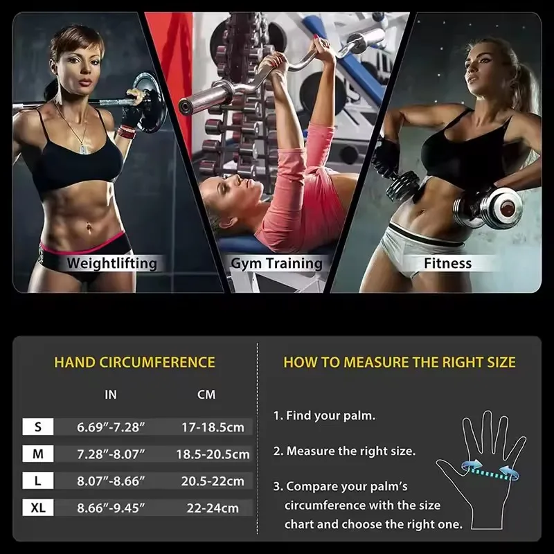 Unisex Half Finger Cycling Gloves Anti-Slip Breathable Gym Exercise Wristband Cycling Accessories for Men And Women 5
