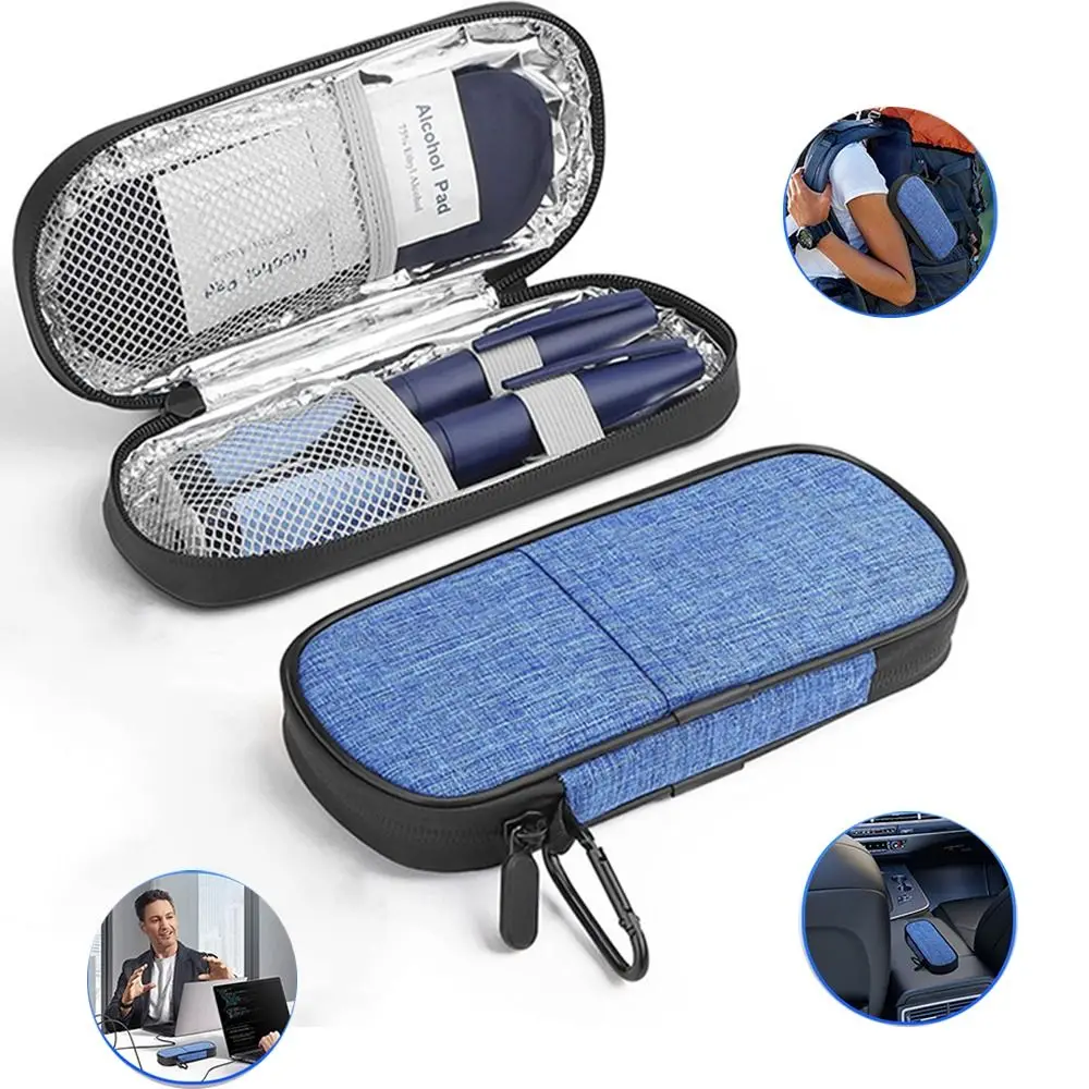 Portable Insulin Cooling Bag Glaciated Cold Storage Bag Medicine Travel Pocket Cooler Pen Pack Drug Freezer for Diabetes insulin cooler,insulin cooling bag