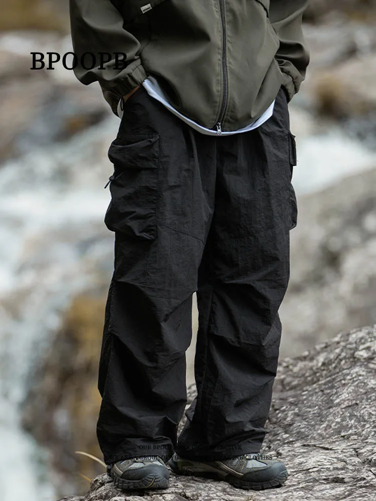 Men's Hiking Pants Waterproof Windproof Spring Autumn Outdoor Sports Rain Trousers Trekking Camping Fishing Hunting Cargo Pants 4