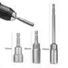 Krachtige 65mm/80mm/150mm Hex Socket Sleeve Nozzles Nut Driver Set Power Nut Driver Power Drills Impact Drivers Repair Tools 2