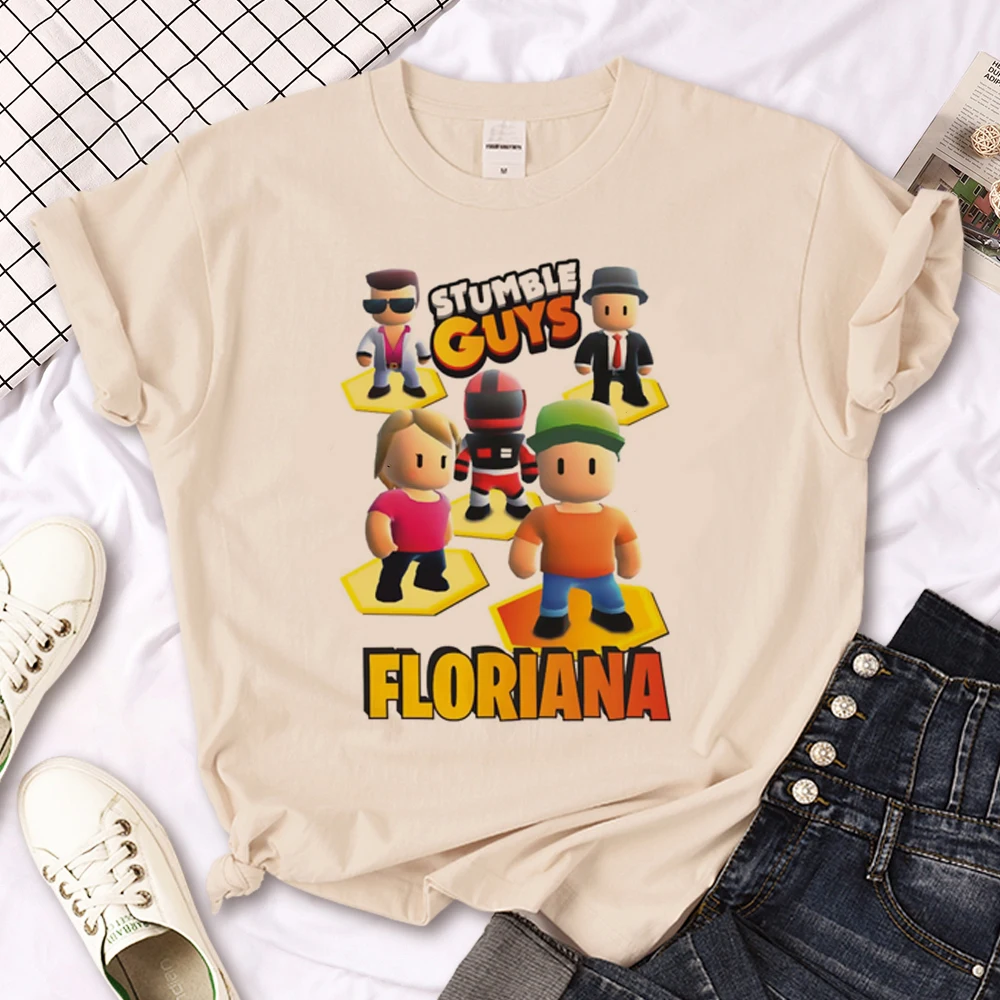 Maglietta Inciampa Donna Streetwear Harajuku Y2K Top Femminile Comic Manga Y2K Abbigliamento