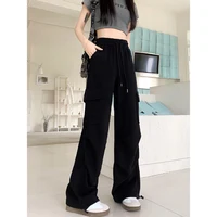 American Drawstring Design Cargo Pants Women Fashion Hip-hop Streetwear Woman Trousers New 2024 Summer All-match Cargo Pants - Image 5