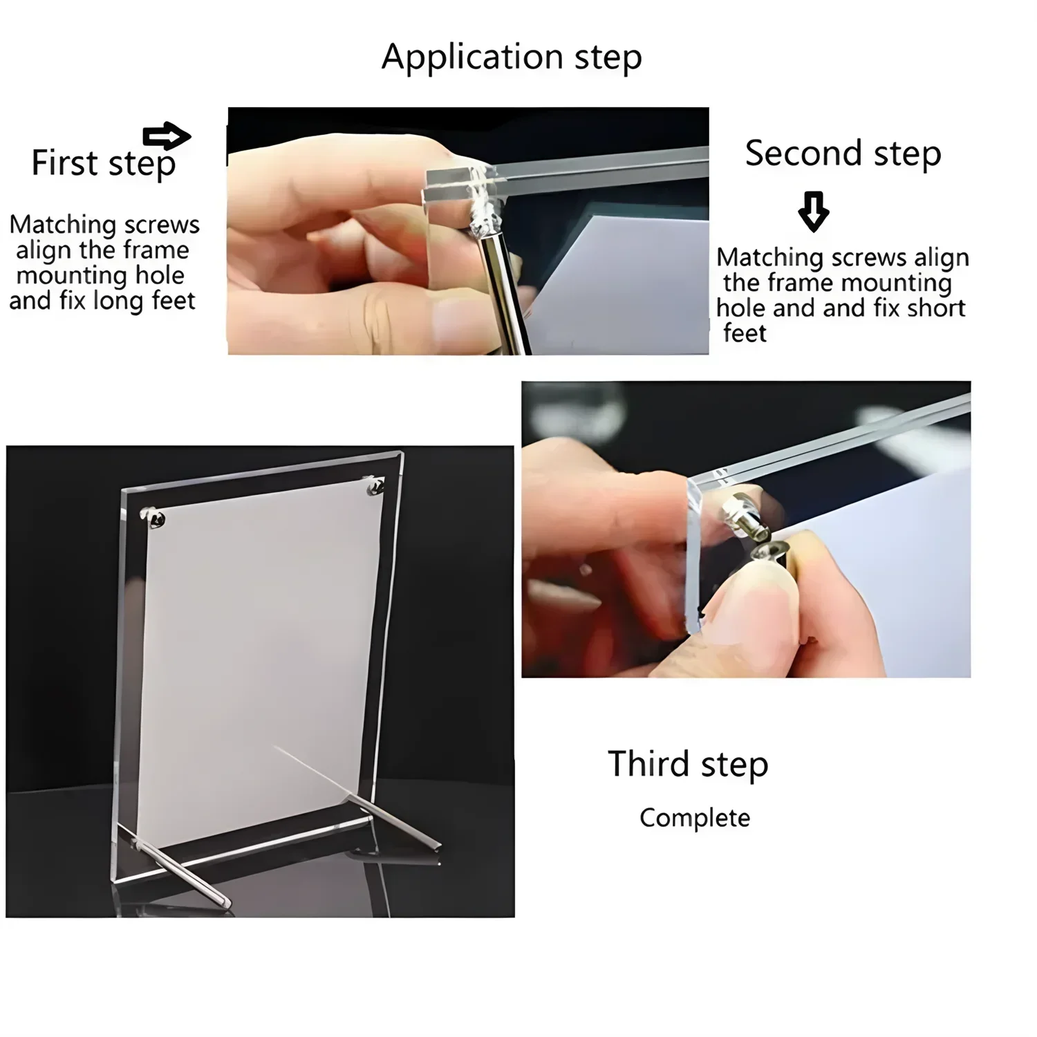 Transparent Photo Frame Acrylic Photocard Holder Picture Frame Kpop Album Poster Tag Display Stand Desktop Ornament photo frame acrylic display holder