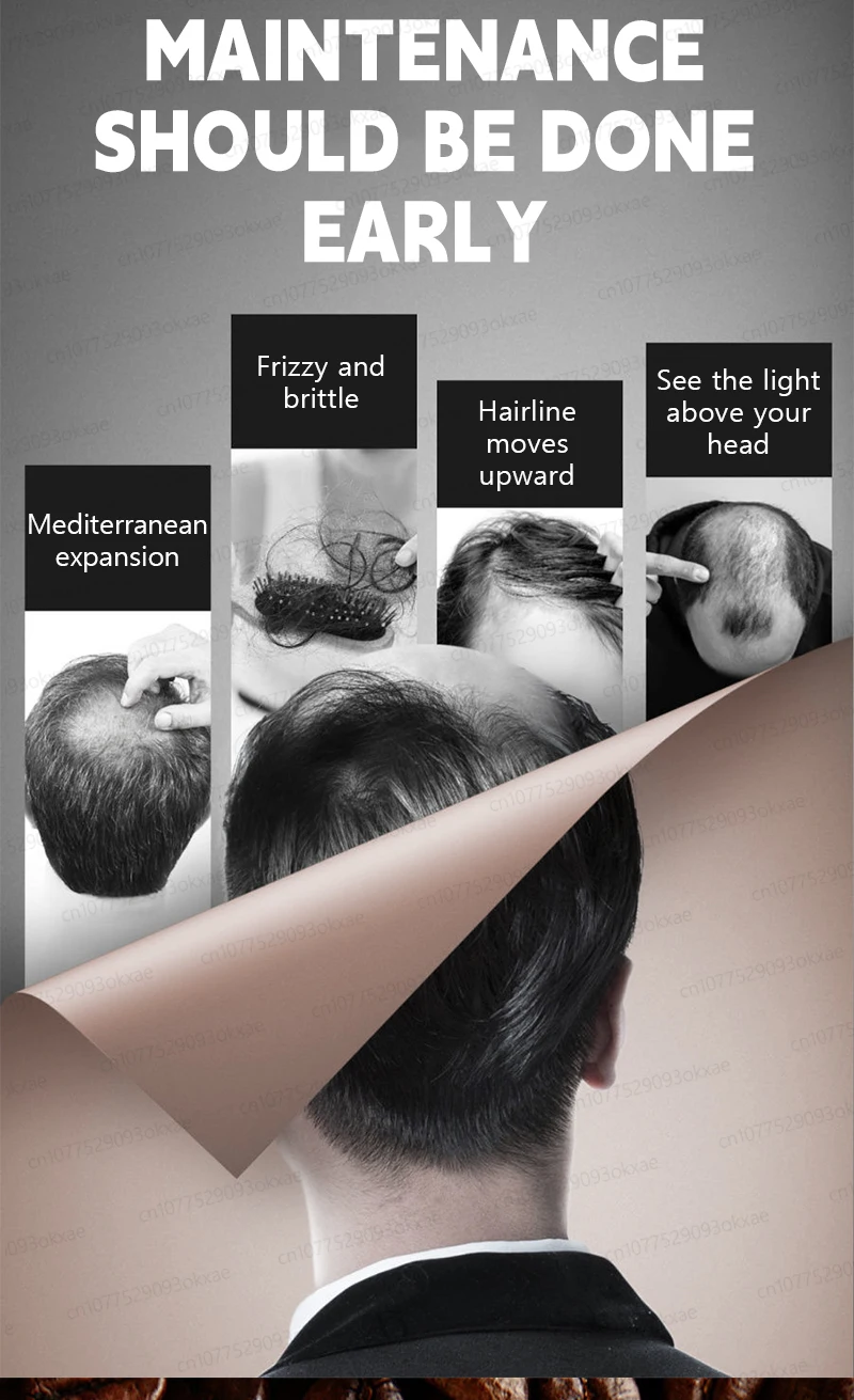 Description Picture 3 of itemUnisex Hair Growth Oil Hair Loss Treatment Rapid Hair Growth Effective Baldness Repair Hereditary Postpartum