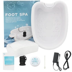 Enhanced Ion Electric Foot Spa Massager for Relaxation and Detoxification (With Basin)