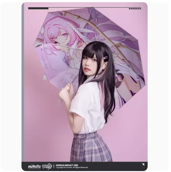 

Коллекция 2024 года, зонт от солнца Honkai Impact 3 ручной складной Elysia Herrscher of Human: Ego, Универсальный Зонт, официальный оригинал