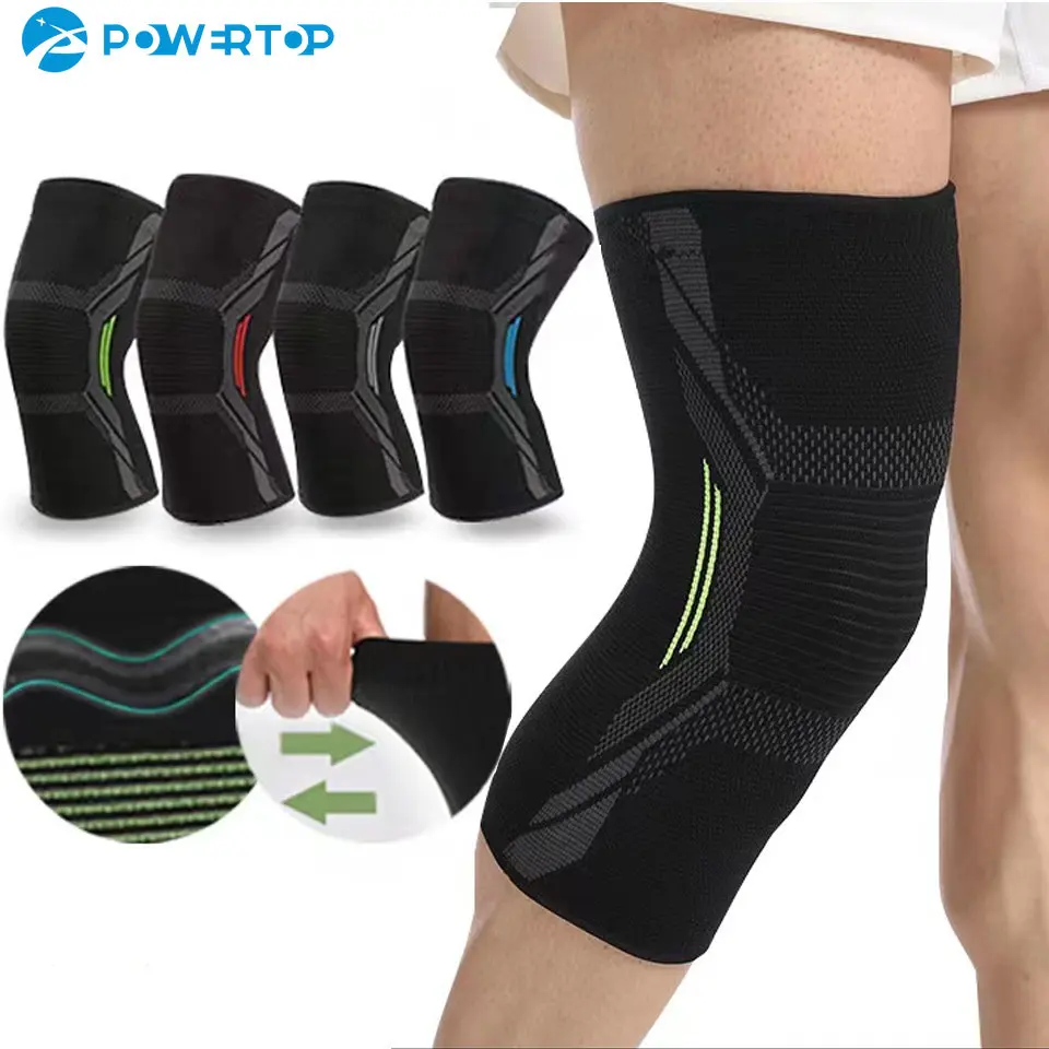 

1Pcs Sports Knee Pads Elastic Non-slip Cold Protective Knee Brace Fitness Running Cycling Gear Equipment