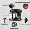 Stand Mixer Professional Kitchen Aid Food Blender Cream Whisk Cake Dough Mixers With Bowl Metal Gear Chef Machine Charm Sonifer 4