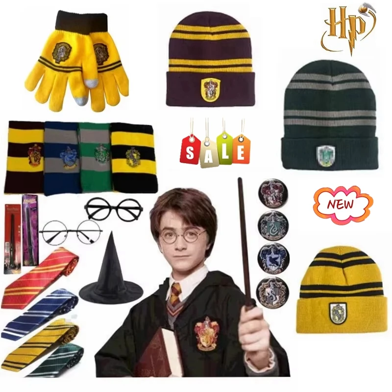Cosplay Adult and Children Potter Scarf Magic Handkerchief Necklace Tie Quidditch Halloween Party Accessories Halloween Props