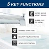 Multi-functional Pull Type Bathtub Faucet Zinc Alloy Durable Bathroom Tub Spout Inside Thread Bathtub Faucet Spout 4