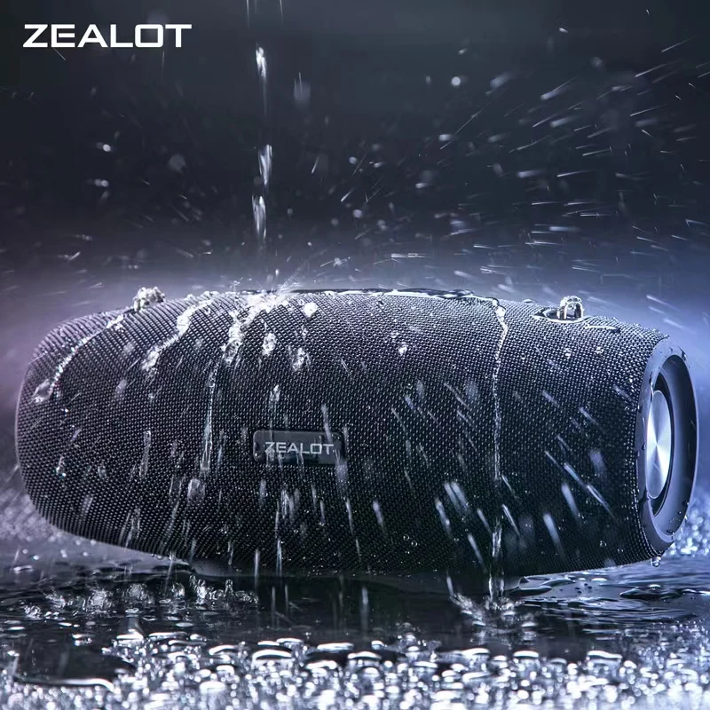 Zealot S67 Wireless Speaker WithShoulder Strap,Outdoor,Waterproof,Portable Speaker with Loud Stero and Booming Bass,40H Playtime