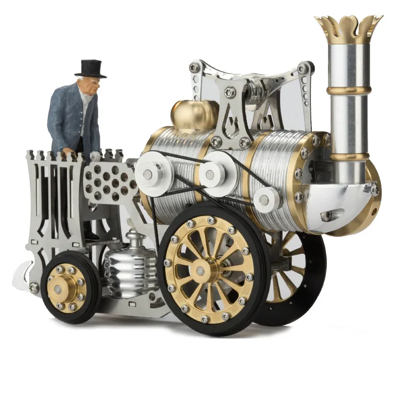 Simulazione A Vapore Modello Di Treno Mini Motore Mobile Metal Craft Assembly Rocket Locomotiva Steam Train Retro Collection Gift