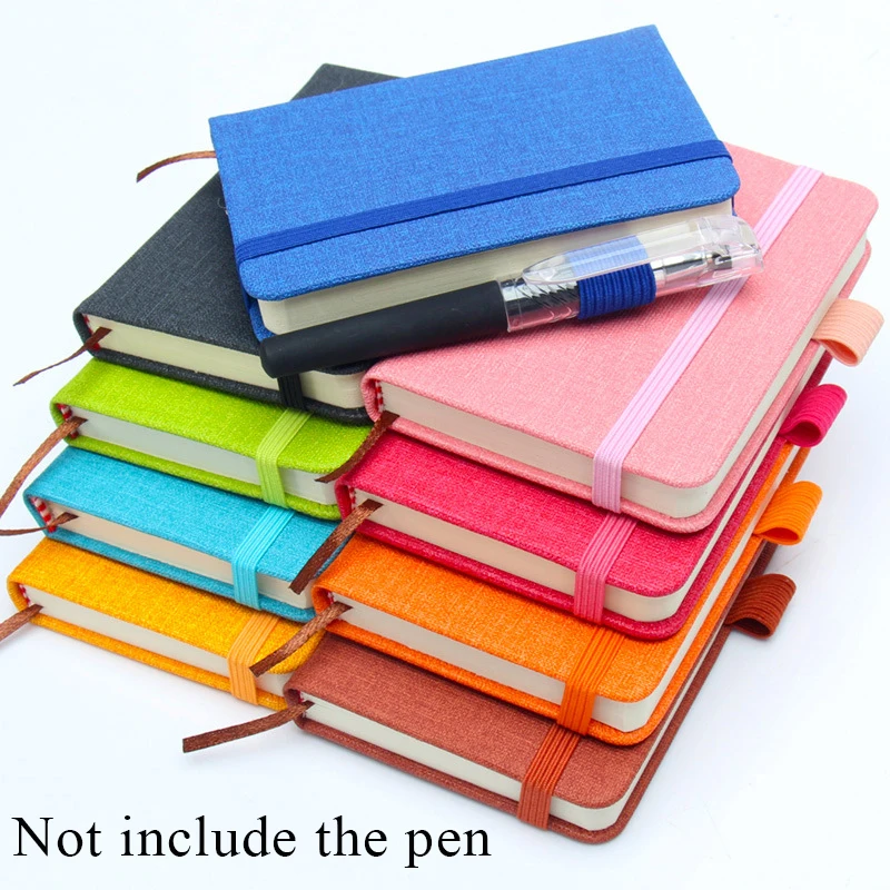 Schedule Notebook A7 Mini Portable Pocket Solid Color Daily Weekly Agenda Planner