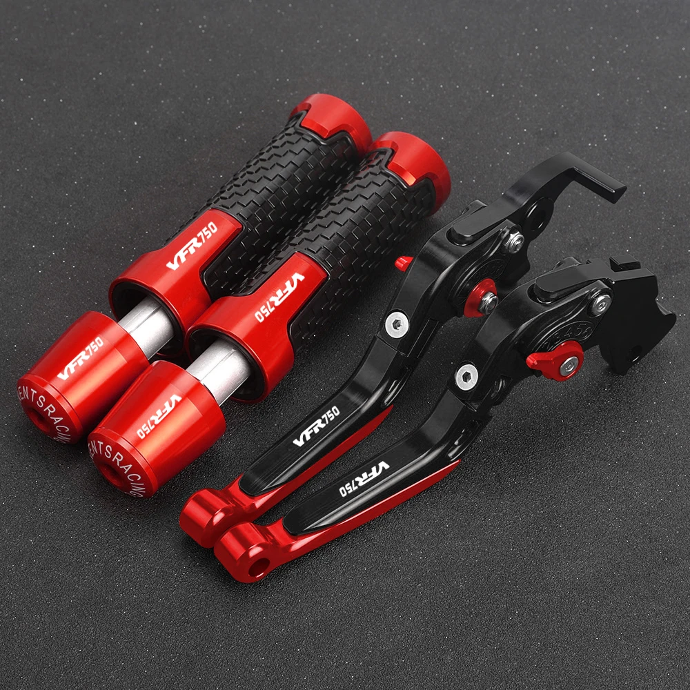 

Motorcycle CNC Brake Clutch Lever Handlebar Handle Grips Ends For HONDA VFR750 F R 1986 1987 1988 1989 1990 1991 1992-1998