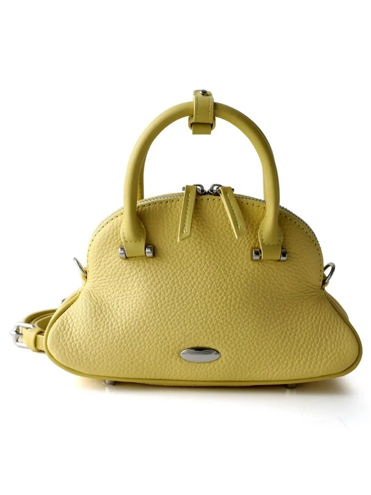 Women Cowskin Genuine Leather Bag Fashion Design Shell Totes Office Ladies Handbag Solid Color Crossbody Single Shoulder Bags