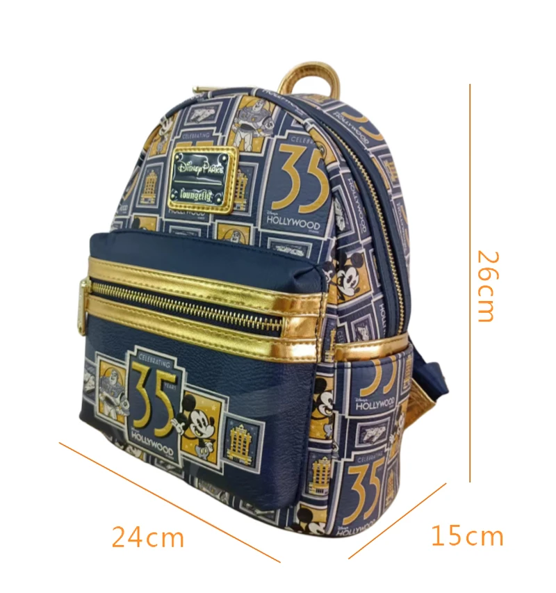 Disney Mickey Mouse Pu Leather Women's Backpack Mermaid Cosplay Leisure Travel Bag Mini Children's Schoolbag 3