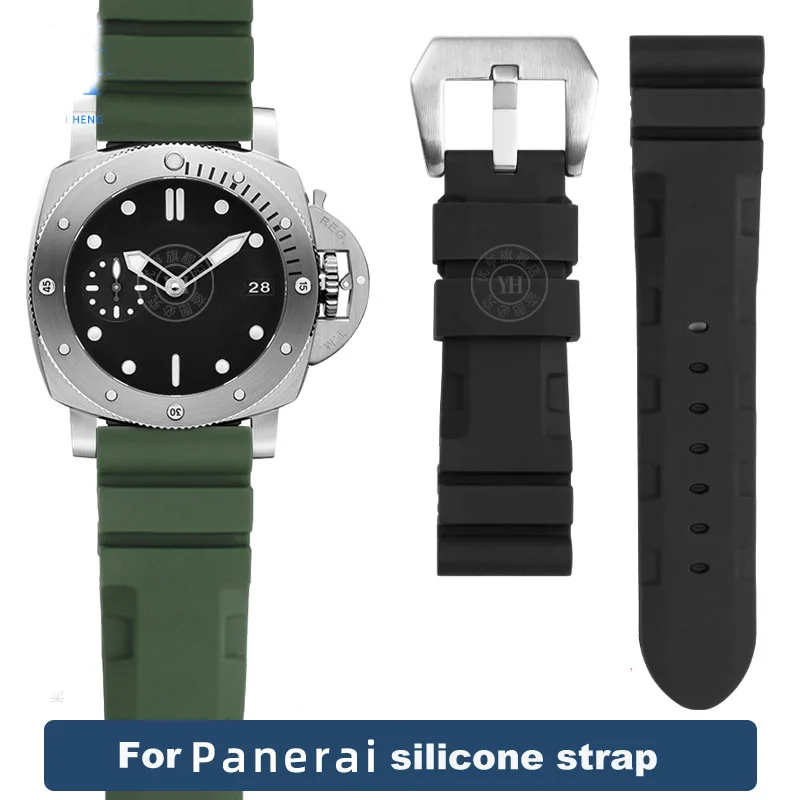 Accessori In Morbida Gomma Siliconica Cinturino Per Orologio Per Panerai Sommergibile Pam 441 359 111 Cinturini Per Orologi Impermeabili Da Uomo Serie