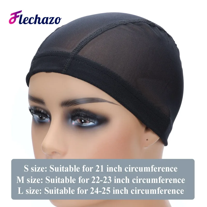 Mesh Dome Cap for Wig Making 1-5Pcs Stretchable Dome Mesh Wig Caps for Maker Small to Large Heads