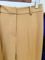 HIGH STREET Newest Fashion 2026 Designer Suit Set Women's  Slim Fit Single Breasted Embroidery Blazer Pants Set 2pcs - Image 5